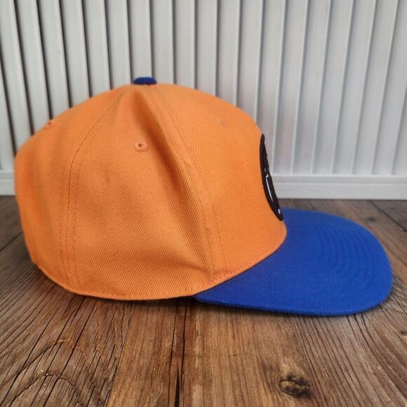 Dragon Ball Z Goku Emblem Snapback Hat Cap Orange Blue Anime Fantasy Martial Art - Picture 4 of 11